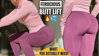 4-Week FEROCIOUS BUTT LIFT Challenge | 10 Top Easy Exercises | Add Inches To Your Glutes~No Music
