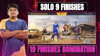 Solo 9 Finishes - 19 Kills Domination |VE Winter Master Champion 🏆|  EvoO idli #bgmi #india