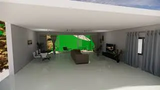⚙️@freeresourcespro   LIVING ROOM GREEN SCREEN 02