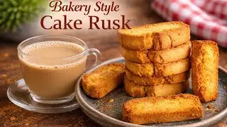 &ldquo;No Egg Bakery-Style Cake Rusk Ghar Par 🧡 | Chai Lovers Must Try&rdquo; 