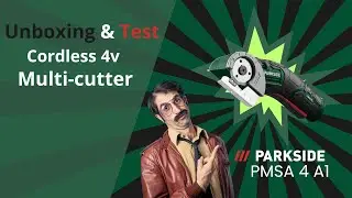Parkside PMSA 4 A1 Cordless 4v multi-cutter - Unboxing and testing it out.