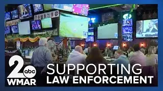 Looney's Pub in Bel Air showed their support for law enforcement with free meals