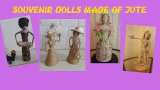 SOUVENIR DOLLS MADE OF JUTE with your own hands (review). Links in the description