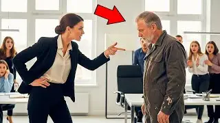 ¡Ella humilló al viejo sin saber que él era su jefe y dueño de la empresa! Esa fue su reacción...