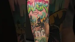 🏆 1ER LUGAR COMIC 🏆 Mayagna Tattoo Convention Nicaragua 2023 #shorts  #comic  #joker #colortattoos