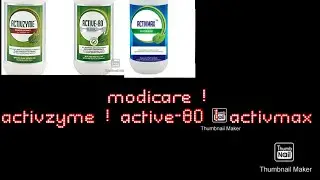 How to use modicare products Activmax , activzyme, active-80