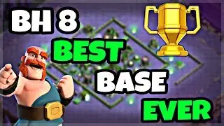 BH8 BEST BASE LAYOUT WITH REPLAY | BUILDER HALL 8 BEST TROPHY BASE IN COC | CLASH OF CLANS