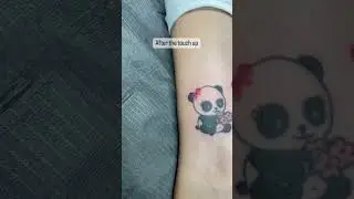 Panda Tattoo touch-up #tattoo #panda #bodyart #vegan