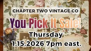 YOU PICK IT! 🔴Live Vintage Home Decor Sale