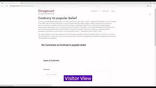 Comment Form For Elementor Page Builder