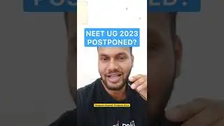 Will NEET 2023 be POSTPONED?😳 |  NEET 2023 LATEST UPDATE #studentsbuzz #neet2023 #shorts #neet #nta