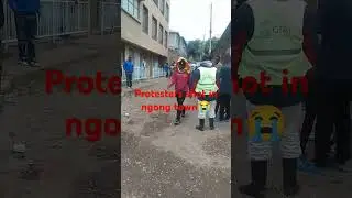 saba Saba protest in ngong town turn into war-protedters shot in ngong town#protest #maandamano