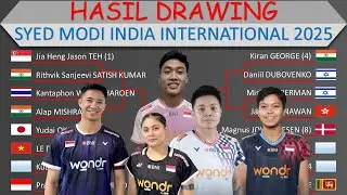 Syed Modi India International 2025 Draw Results │ Indonesia Saves Players