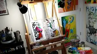 Liz Vaughn's Art Studio in Tucson