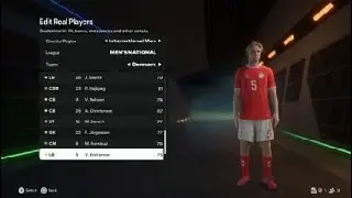 DENMARK PLAYER FACES IN FC25