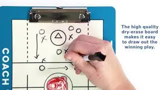 Lacrosse Coach Dry-Erase Clipboard