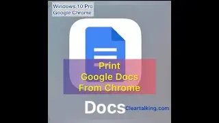 Print Google Docs from Chrome