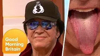 Gene Simmons Shows Off His Famous Tongue! | Good Morning Britain