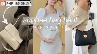 minimalist shopee bags haul | GOOD QUALITY but AFFORDABLE finds!