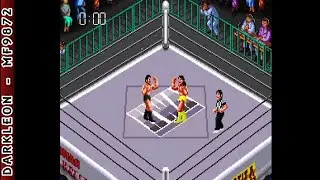 Super Nintendo - Super Fire ProWrestling 3 - EasyType &copy; 1994 Human - Gameplay