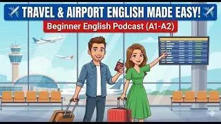 ✈️ Travel & Airport English Made Easy! | Beginner English Podcast (A1-A2)