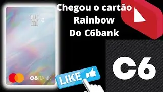 Cart&atilde;o do C6BANK RAINBOW chegou pe&ccedil;as j&aacute; o seu
