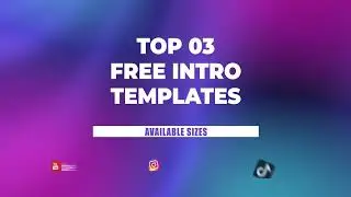 Top 3 Minimalist 2D Intro Templates After Effects NO COPYRIGHT #youtubeintro #aftereffects