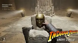Light Puzzle Solution - Retrieve the Gold Mask Sanctuary of Guardians | Indiana Jones Great Circle