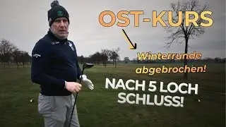 Winterrunde im Golfpark Hainhaus: Nur 5 Löcher – dann war Schluss
