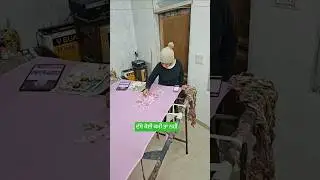 Hand Painting Dark Pink Flowers on Light Pink Punjabi Suit 🌸 | Process Art