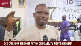 CCD Calls  For Stronger   Action On Disability Rights In Nigeria.
