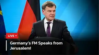 LIVE: German Foreign Minister Johann Wadephul Speak from Jerusalem | Germany-Israel Relations | AC15