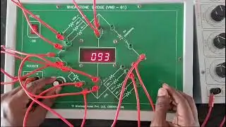 MEASUREMENT OF RESISTANCE USING WHEATSTONE BRIDGE