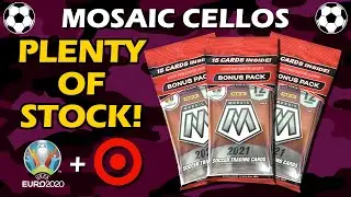 PLENTY OF STOCK! 2021 Panini Mosaic Soccer Euro 2020 3x Cello Pack Review