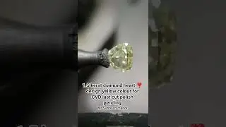 1.5 kerat diamond heart ❣️ design yellow colour for CVD last cut polish pending