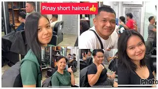 Haircut of criminology student.Before and after👍      #pinayshorthaircut