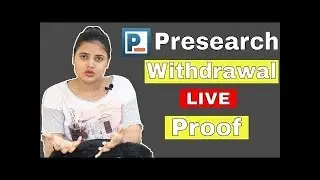 How to Withdrawal Presearch Coin  Live Proof
