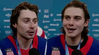 Jack & Quinn Hughes on winning Gold together