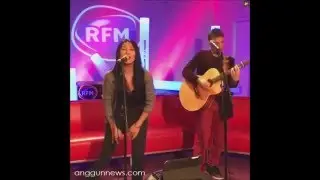 Anggun performing at RFM Facebook Live Session