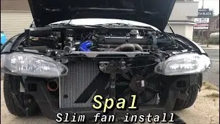 Installing the BEST aftermarket pusher fan on my DSM!