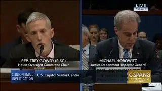 Trey Gowdy Grills Michael Horowitz and Decimates Peter Strok.