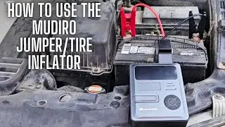 Mudiro Jump Starter with Air Compressor, 6000A 150PSI