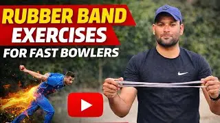 Rubber band exercises improve your bowling speed and strength#cricketchallenge #cricketacadmey #cric