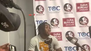 FSU DB Kevin Knowles II talks his game-winning interception in 35-31 win over Louisville