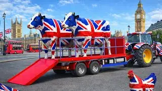 Animal🦒🦏🦛 Cargo Transport 🚚 American Truck🚐🛻 Driving in USA City