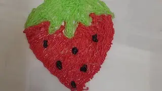 Cool DIY!How to make 3D strawberry pen using 3Dpen#diy #artandcraft #3dart 