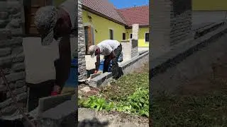 Steine verfugen leicht gemacht  #handwerk #construction