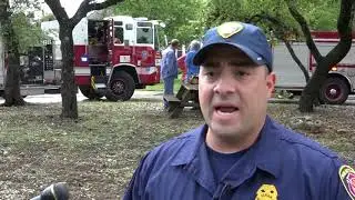 Firefighters responded to several fires caused by lightning strikes overnight