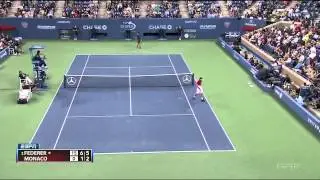 Federer vs Monaco US Open 2011 4th Round