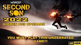inFamous Second Son In 2022 Hidden PS5 Upgrade [4K HDR 60FPS] Ultra High Realistic Graphics!!!